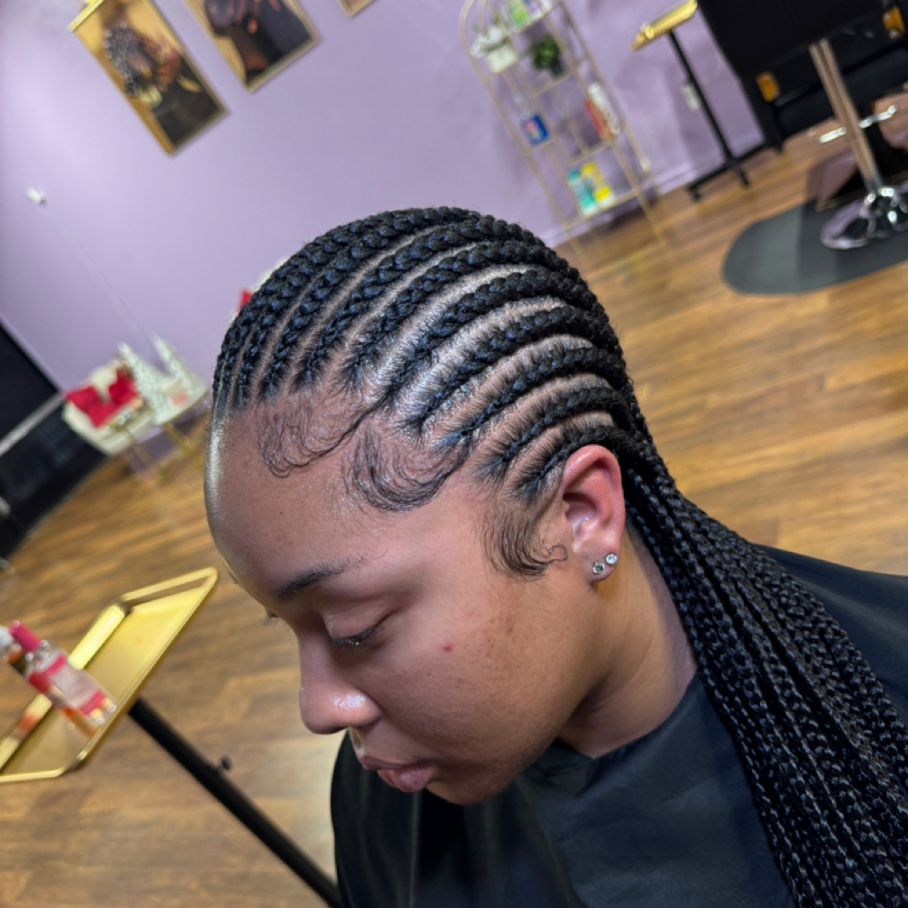 Cornrows✨ at Beauty Lounge By Mariam |Braids|Makeup|WigInstall| in Spring, TX