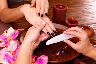 Blue Manicure