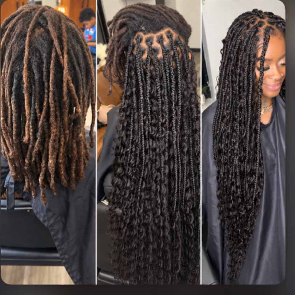 BRAIDS OVER LOCS at Braids by Ami in Geneva Illinois, IL