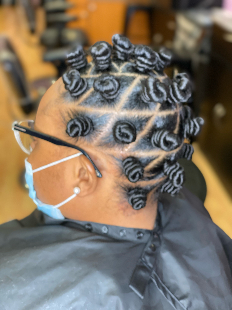 Bantu Knots w/ Extensions
