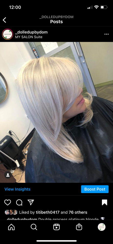 Double Process Haircut & Blowout