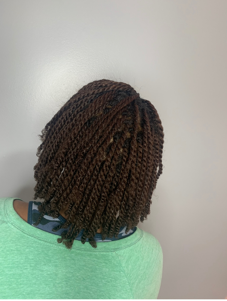 Two Strand Twist ( Wet Or Blown)