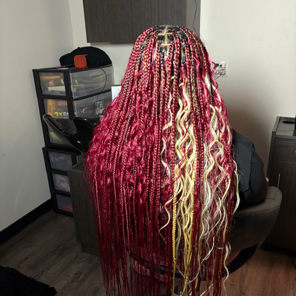 Medium Butt Length Boho at The Braid Studio in Arlington Tx, TX