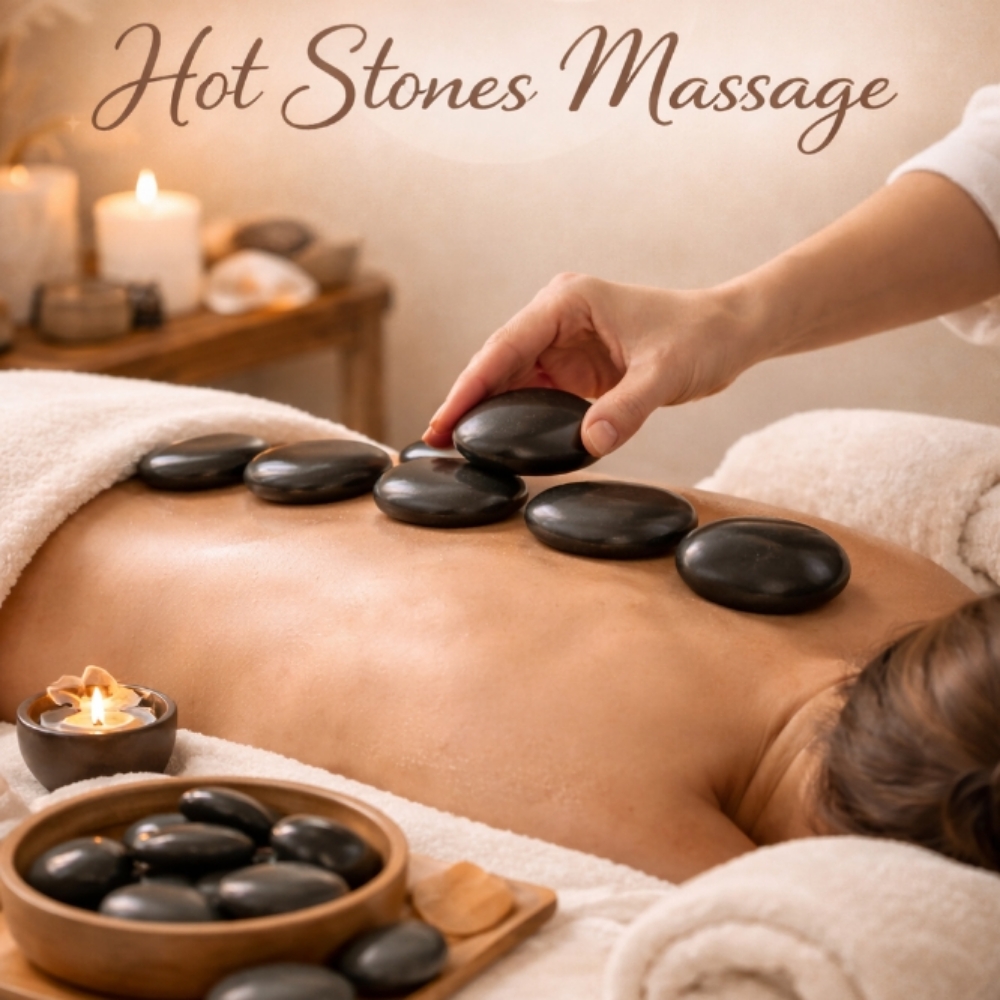 90 Minute Hot Stones Massage at Touch Of Amber Massage in Geneva, IL