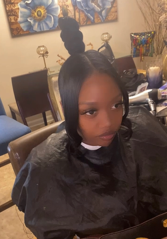 Ninja Bun W/ Bangs
