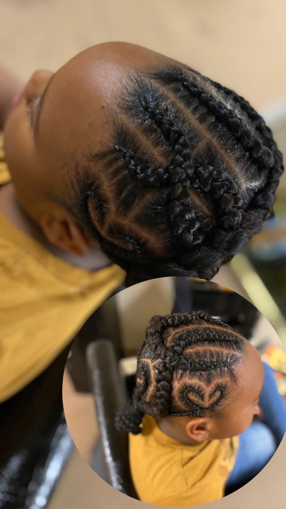 Feedin Braids With Designs at Touched By Angel in Stockton, CA