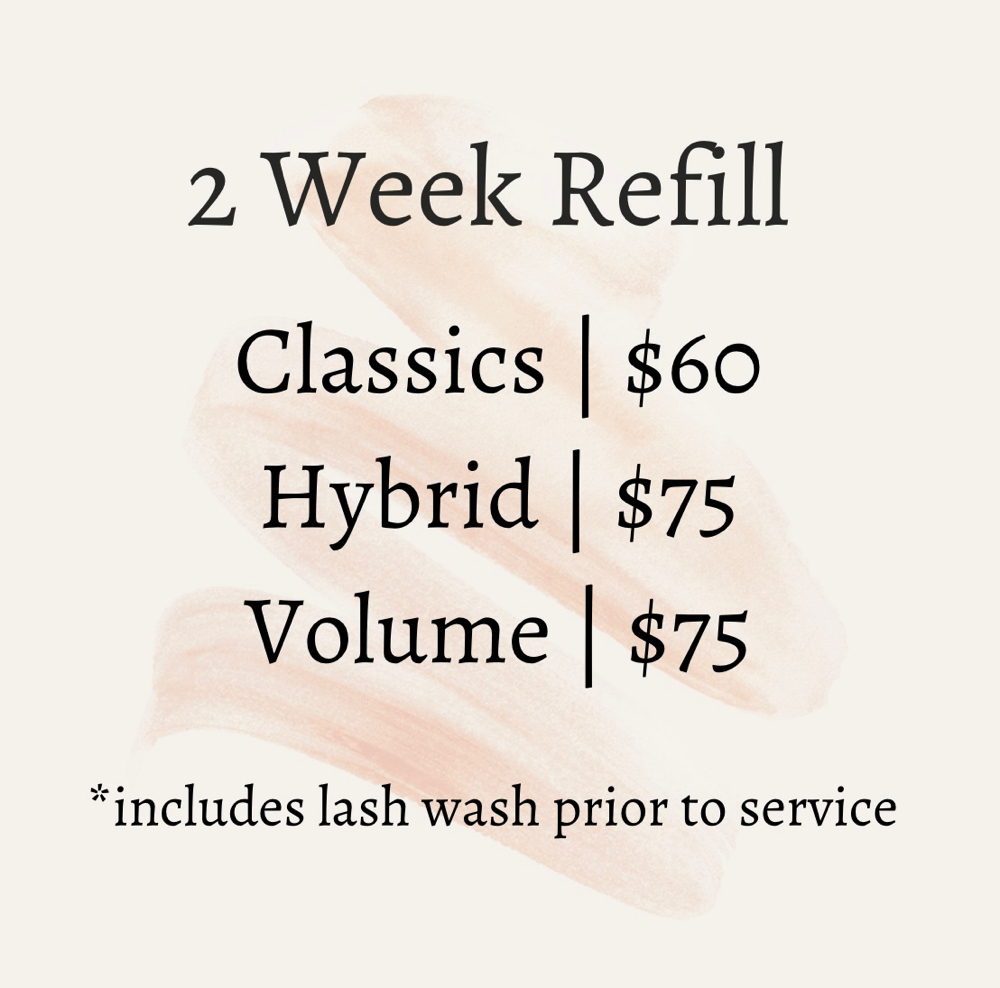 2 Wk Fill •Classic $60 | Volume $75