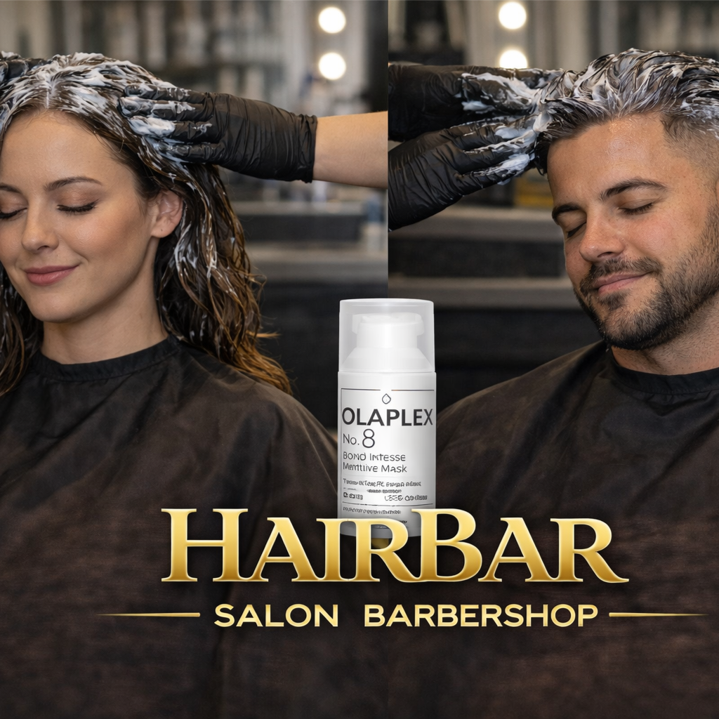 Olaplex Moisture Mask Treatment at HairBar Salon BarberShop in Cross Roads, TX