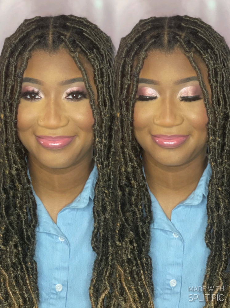 Cut Crease with Strip Lashes