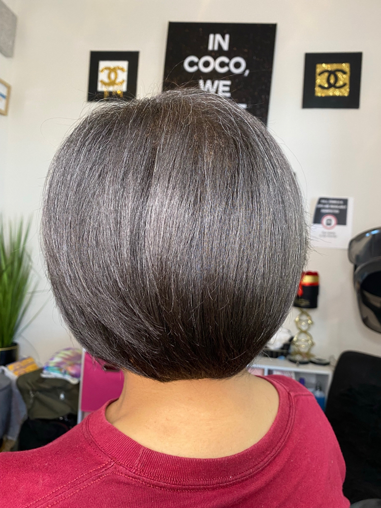 Short Hair Only Press & Curl
