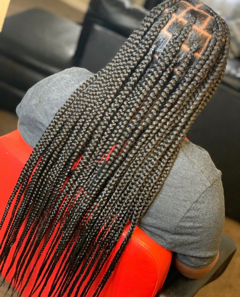 Large Knotless Braids