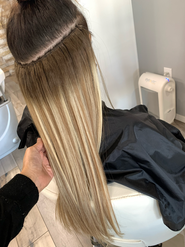 Hair Extension Install at Frankies House Of Glam in New Jersey, NJ
