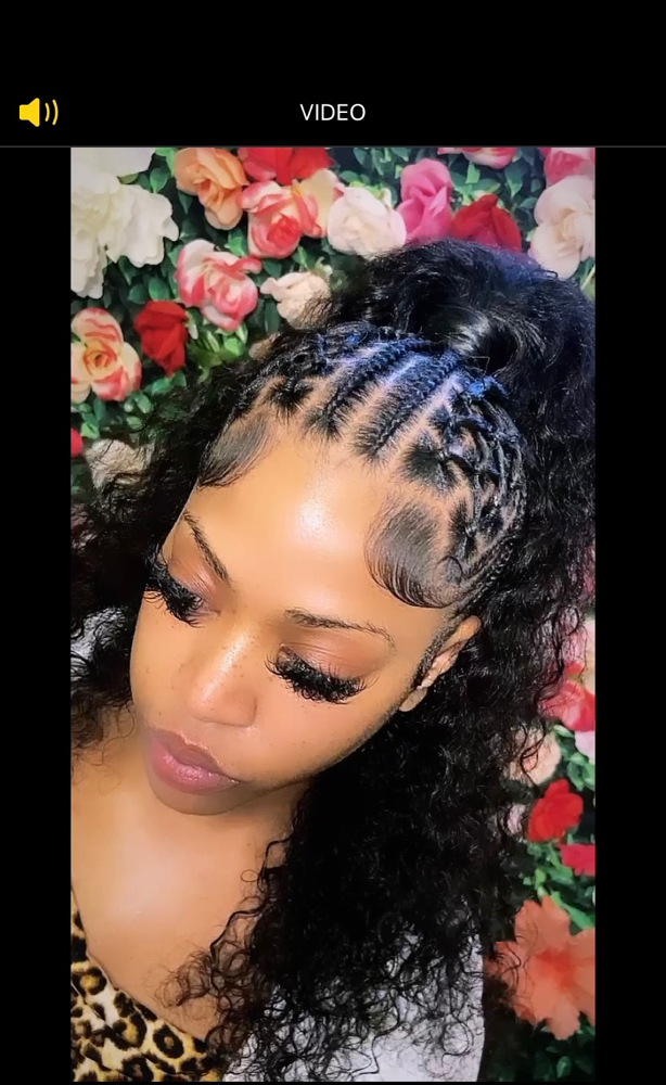 Half Up Half Down Quick Weave