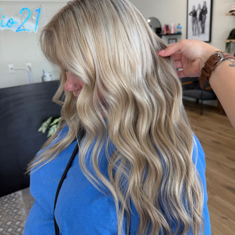 Full Lived In Blonding at Studio 21 Collective in Charlotte Hall, MD