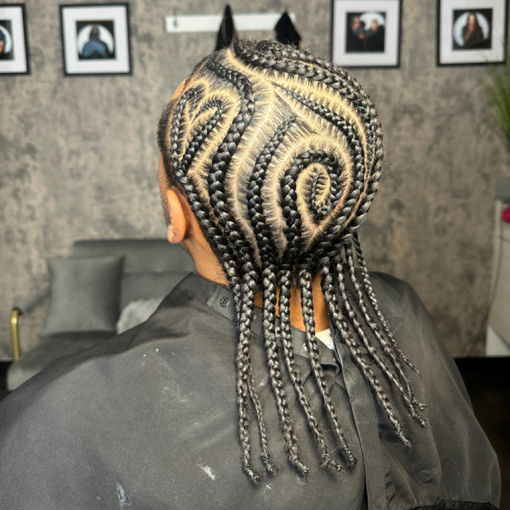 Natural Freestyle Stitch Braids at Loc’d In Utopia in columbus, OH