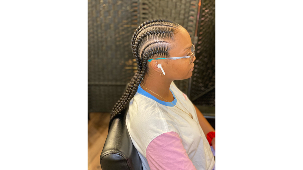 5 Stitch Braids With Small Braids