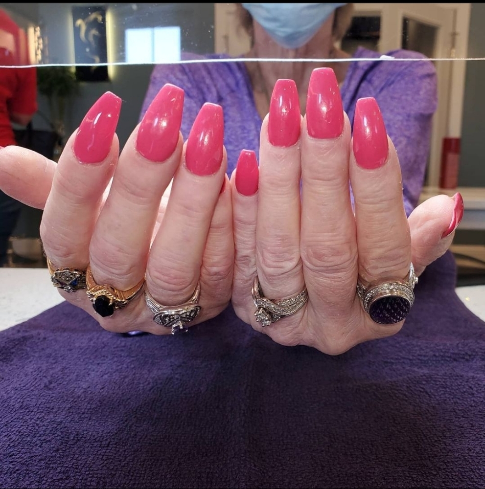 Dip Manicure with Tips