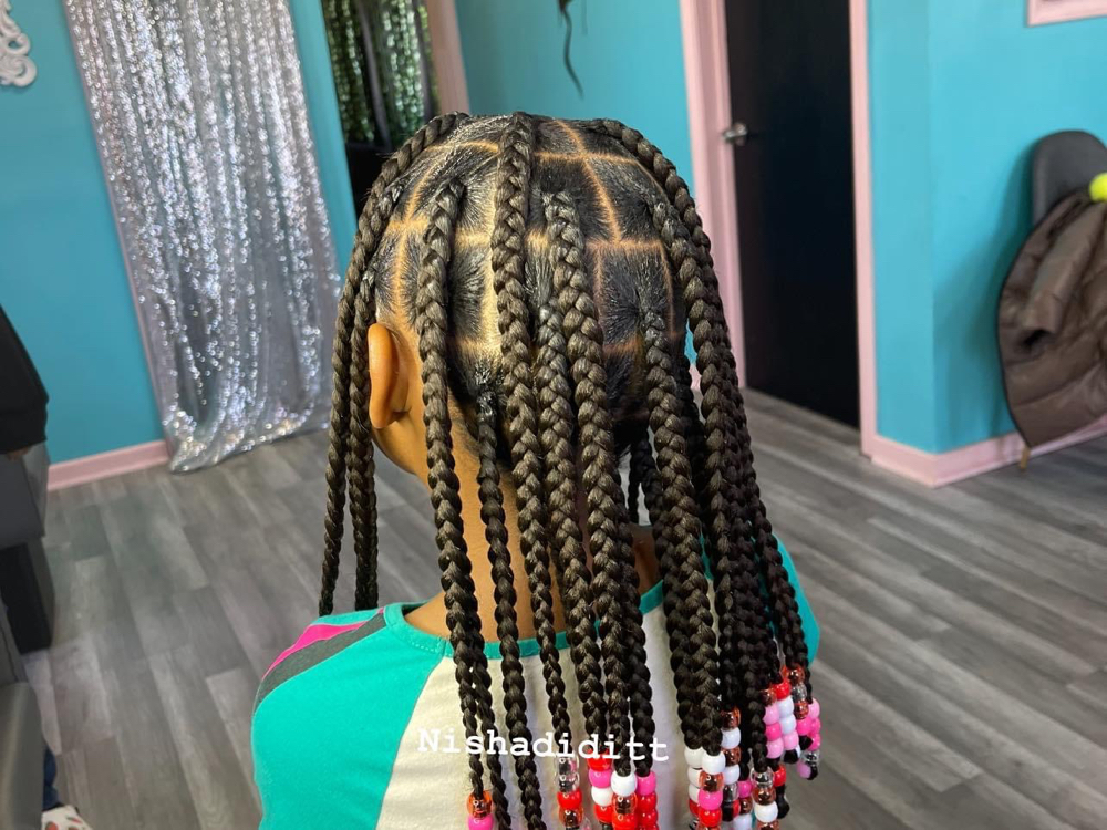 Kids Knotless With Beads
