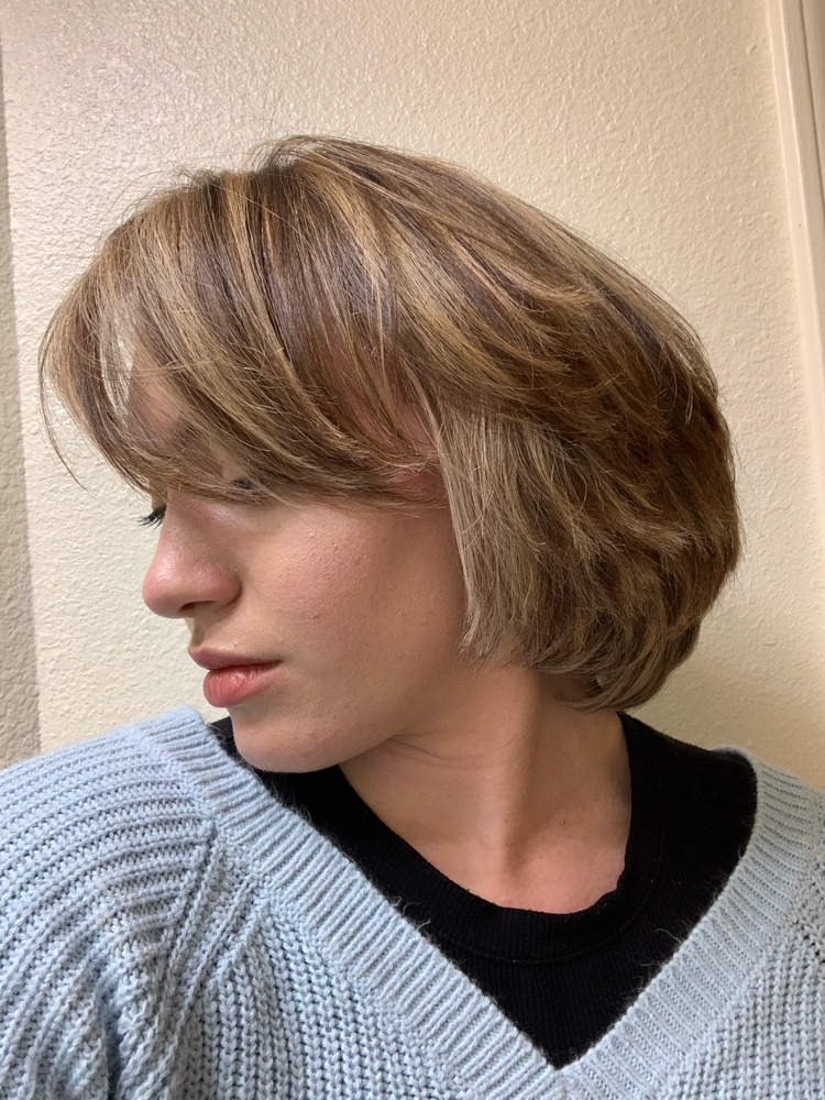 Haircut With Blow Dry Short