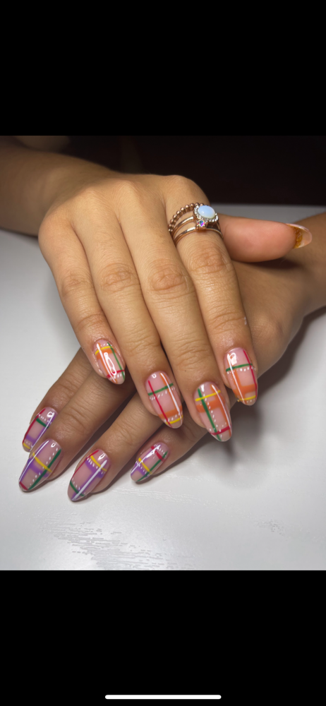 Plaid Nails