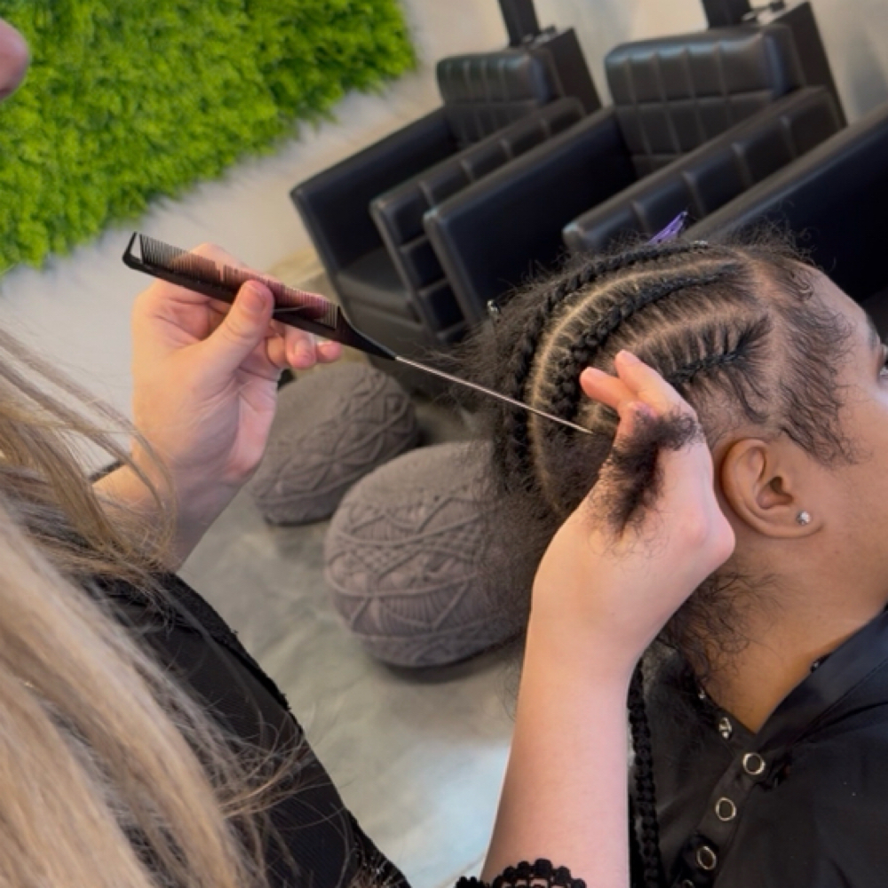 Cornrows , Box Braids, Knotless at Tangled Mane Hair Studio in Clinton Township, MI