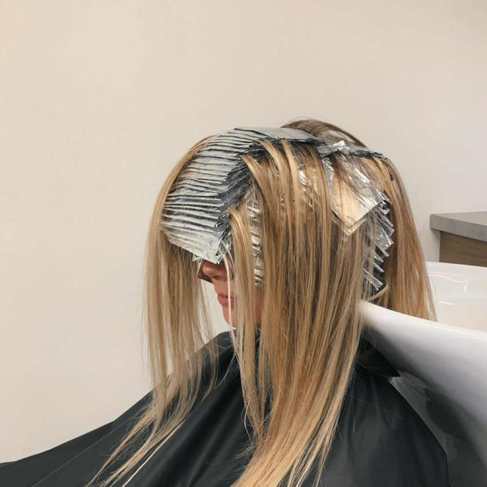 Full Highlight at Gina’s Hair Room in Haltom City, TX