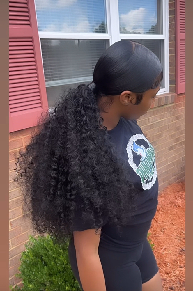 Deep Wave Sleek Ponytail