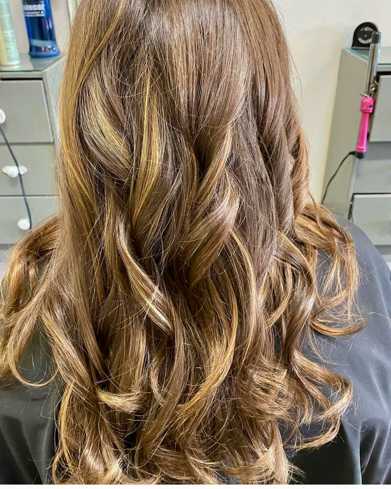 Balayage Highlights at North & South Styles by Bri in Wake Forest, NC