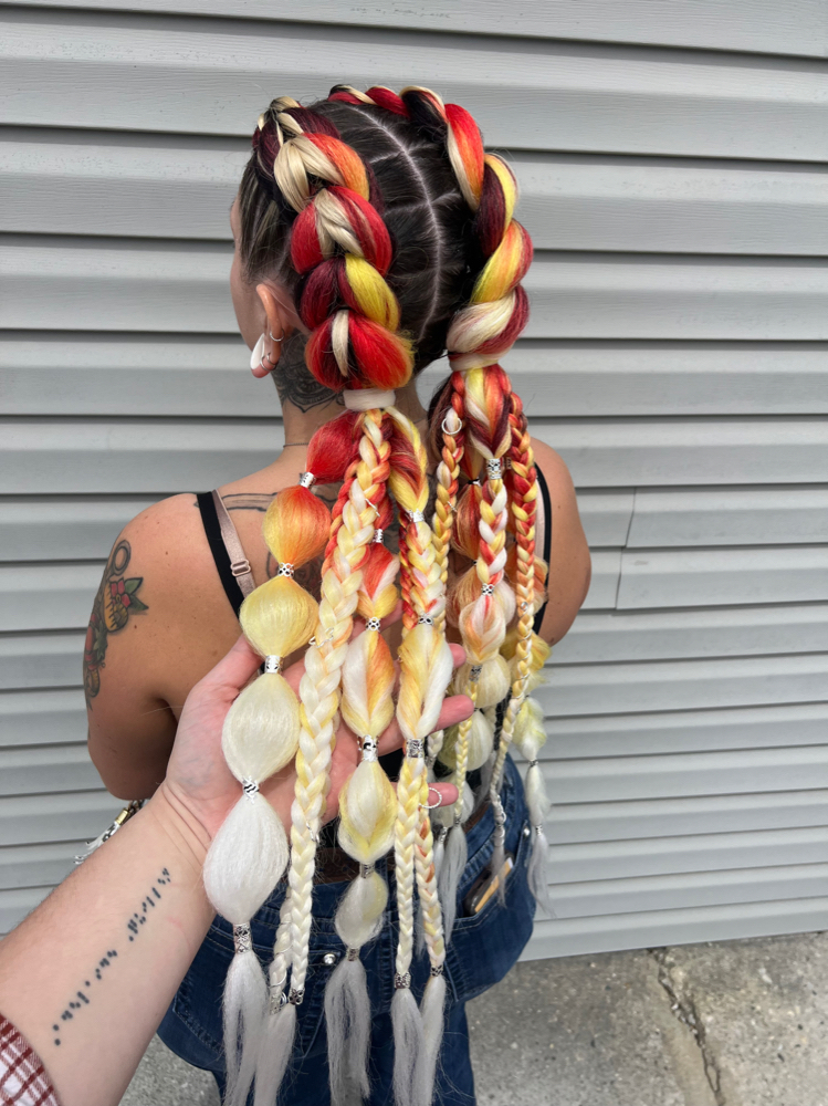 Large Festival Braids