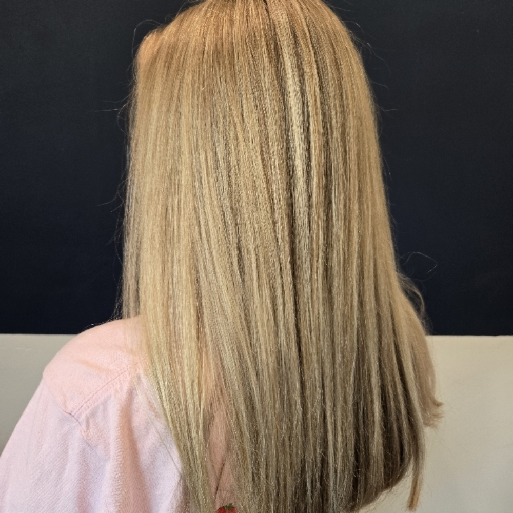 Wash Cut & Blowdry Long at Luminous Vibes Beauty Lounge in Wareham, MA