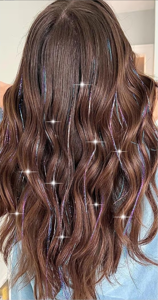 Hair Tinsel at THE OASIS beauty bar in Ceres, CA