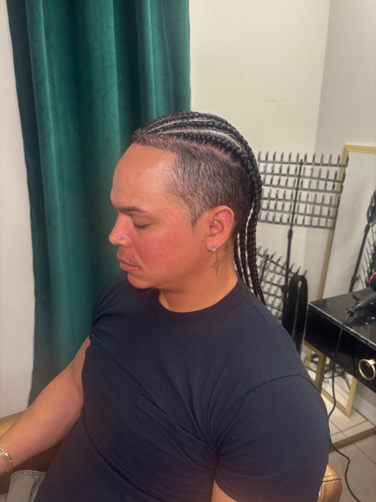 Men Simple Braid Style (up To 6)