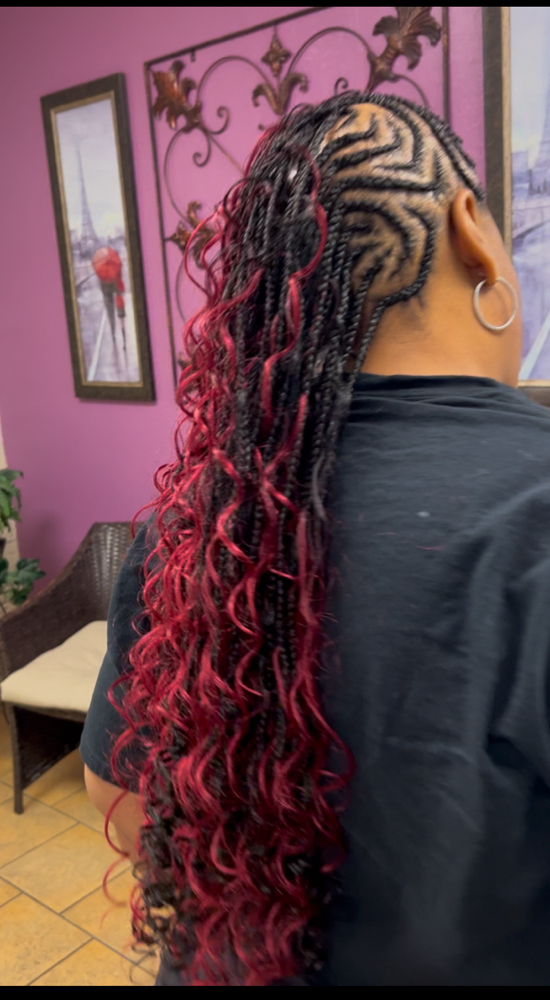 Boho mohawk (end Of back)