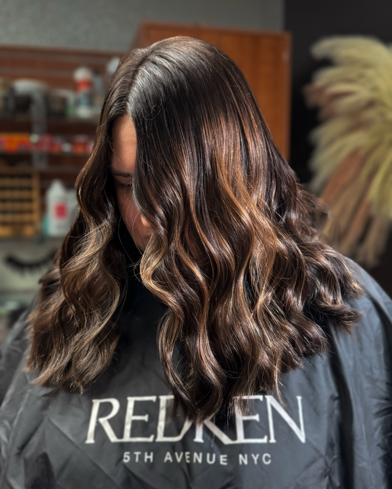 Shine Treatment + Blow Dry & Style