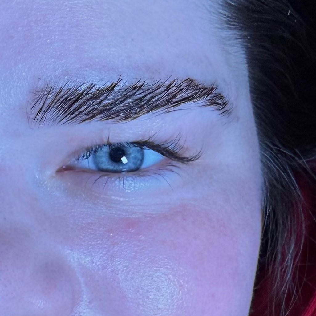 Brow lamination at REvitalized skin and wax studio in Salem, IN