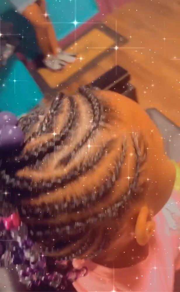 Kid Braids With Weave And Beads