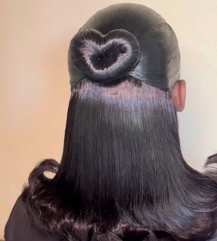 HEART BUN STYLE