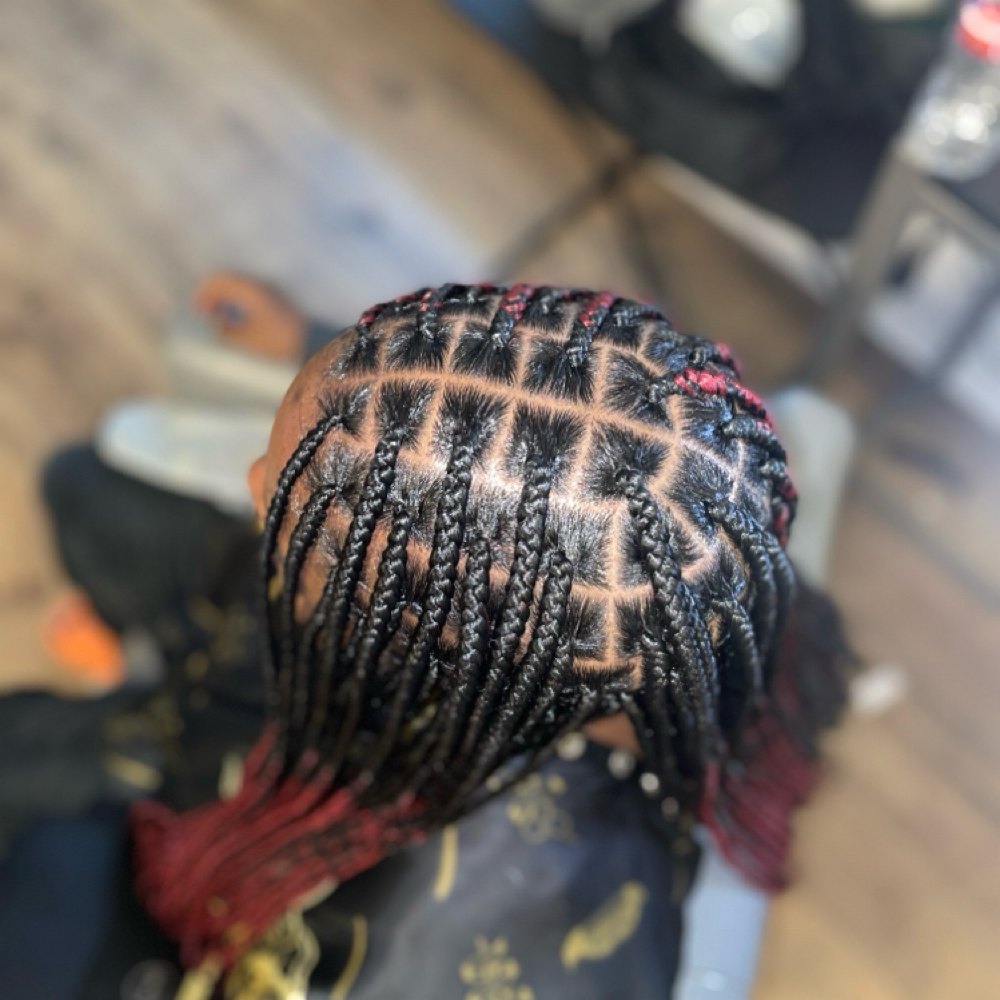 Smedium Knotless Braids at Red Rose Styles LLC. in Moore, OK