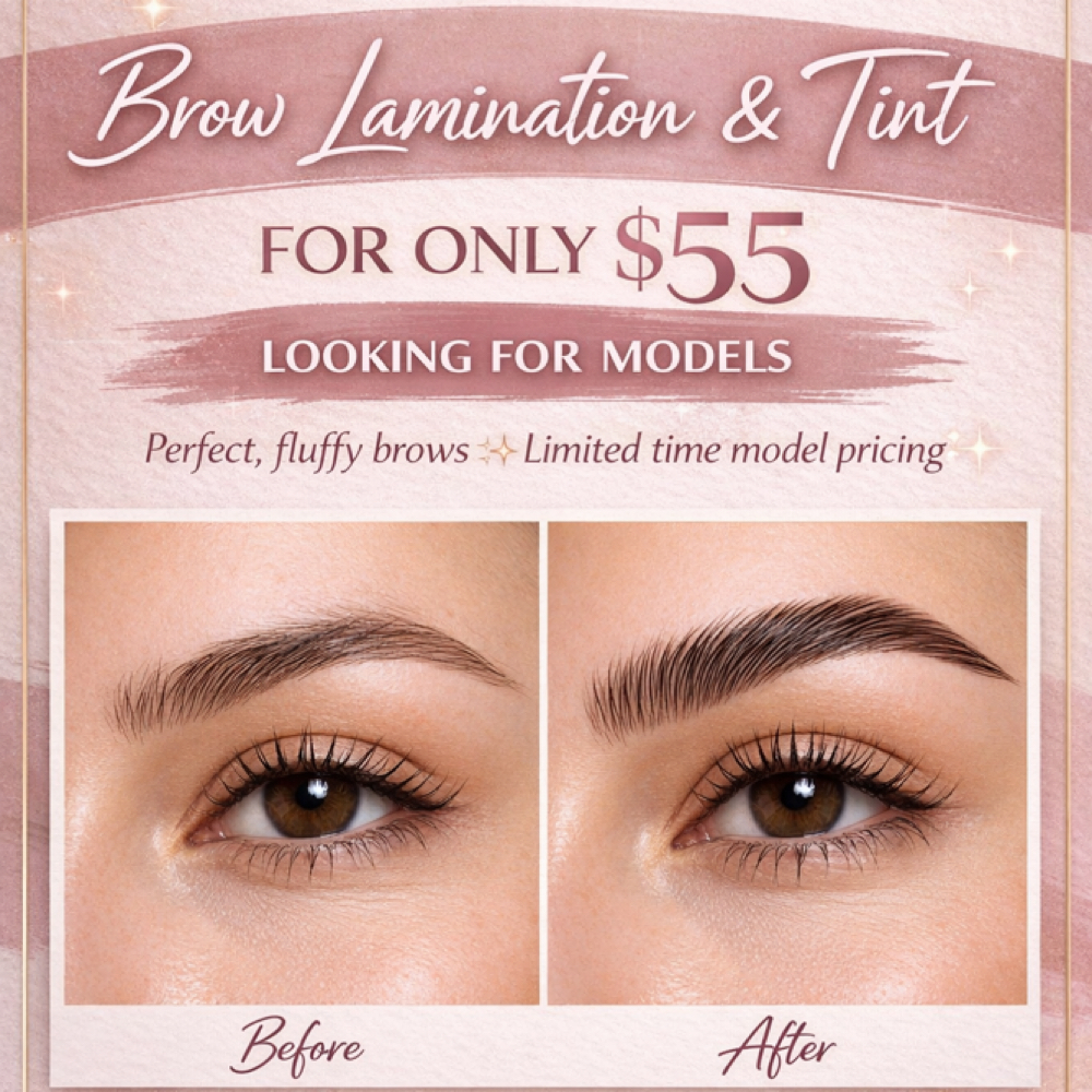 Brow Tint And Lamination at The Glam Pad in San Antonio, TX
