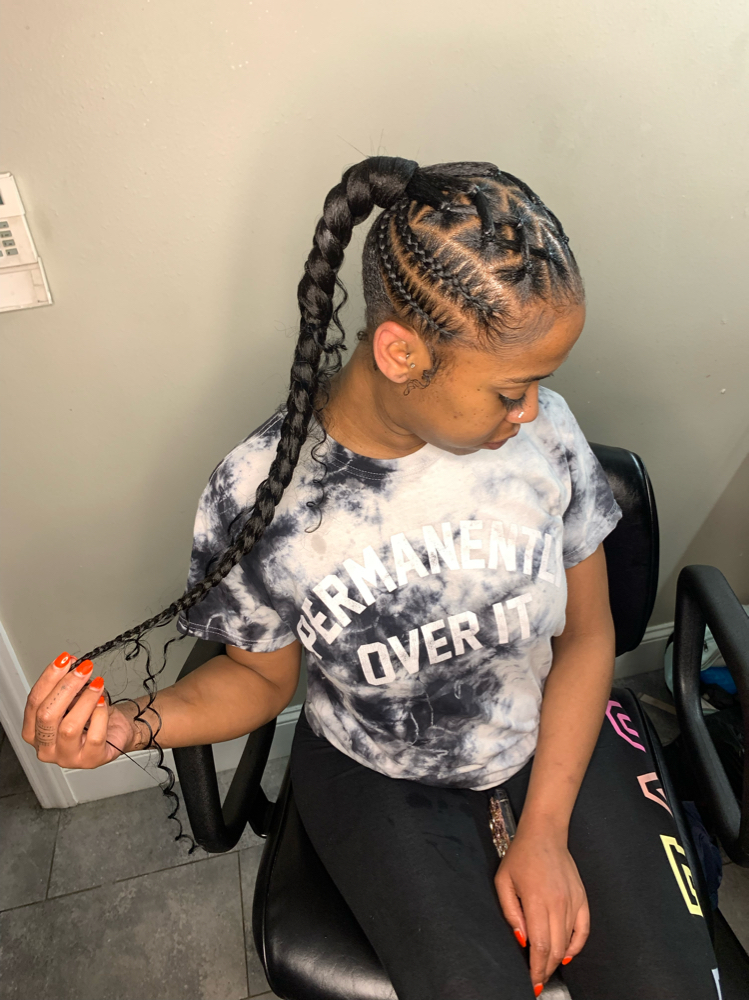 Braid Pony w Stitch Braids
