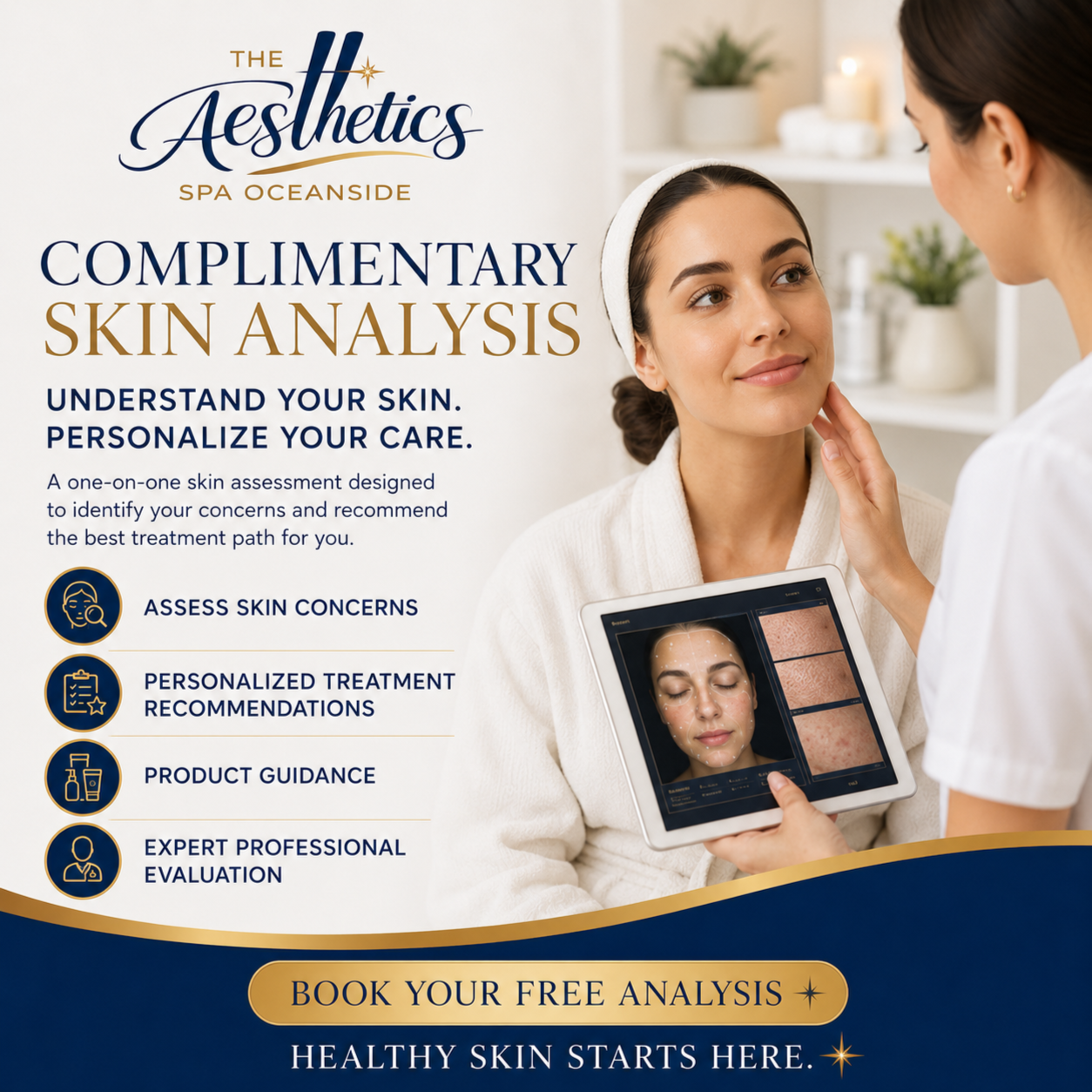 Complimentary Skin Analysis at The Aesthetics Spa in Oceanside, NY