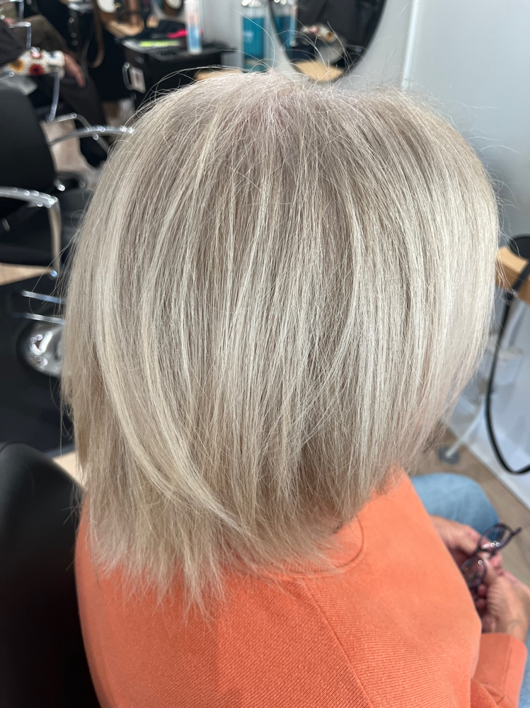 Color Retouch/ Root Touch Up at Cayliedoeshair in Homer, MI