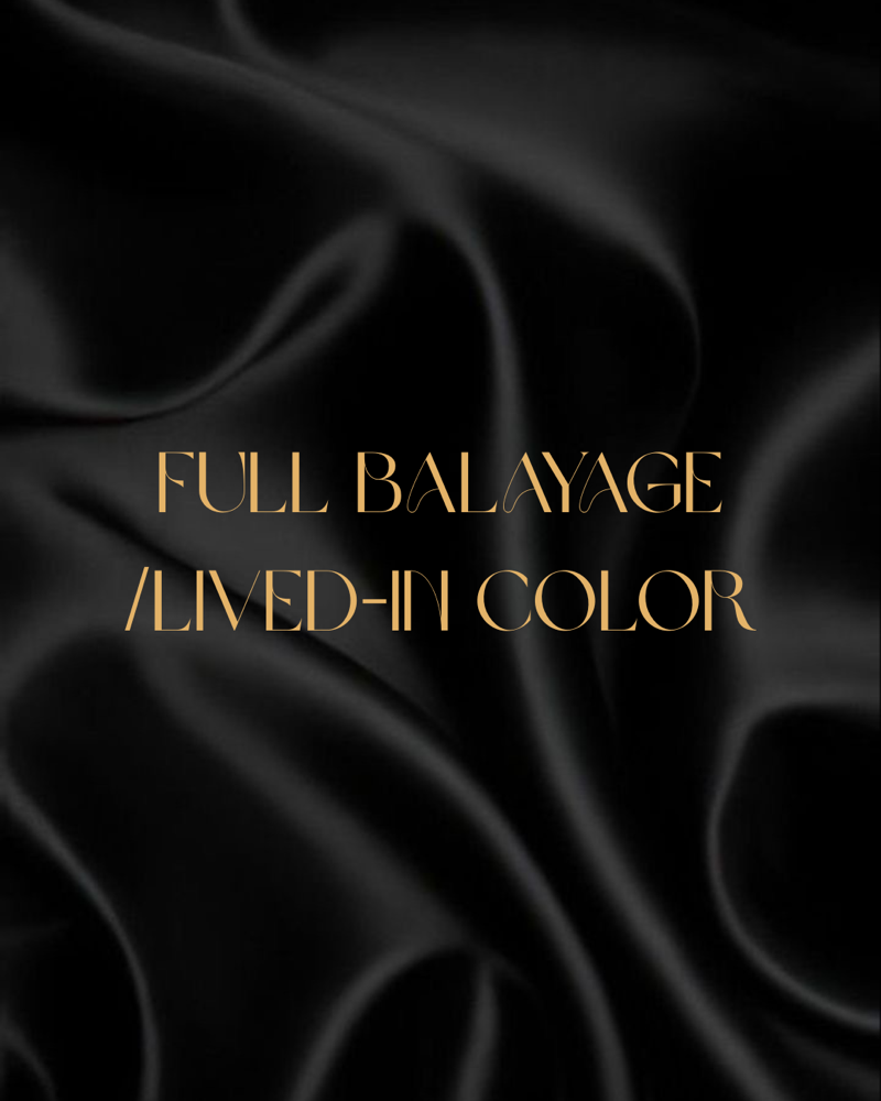 Full Balayage/ Lived-In Color