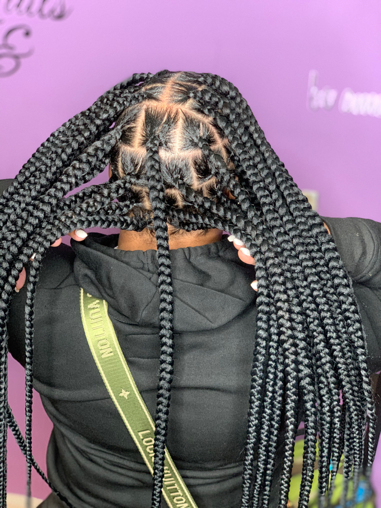Large Knotless Braids