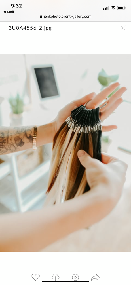 Hair Extension Install (1 Row)