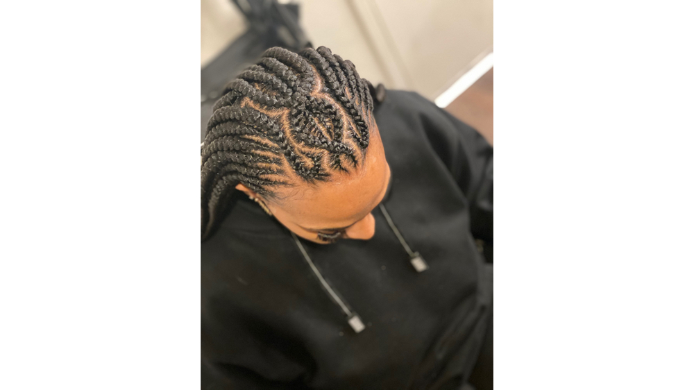 Tribal Braids Going Back/ Knotless