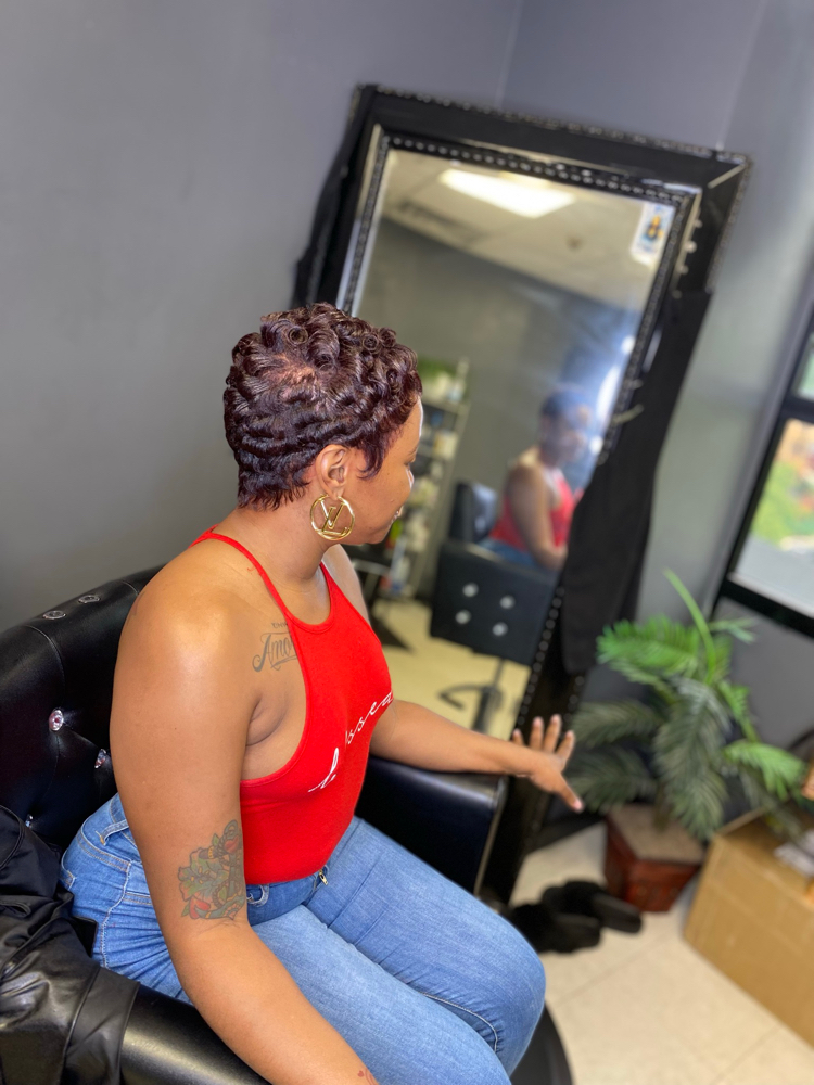 Short Cut w/Cut (Wrap & Curl)
