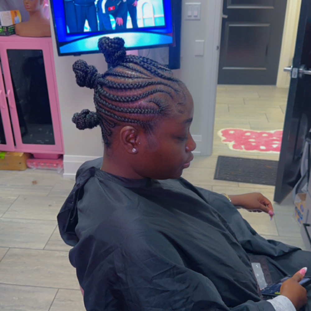 Medium Feedin Braids at C&C Hair Collection in Palos Hills, IL