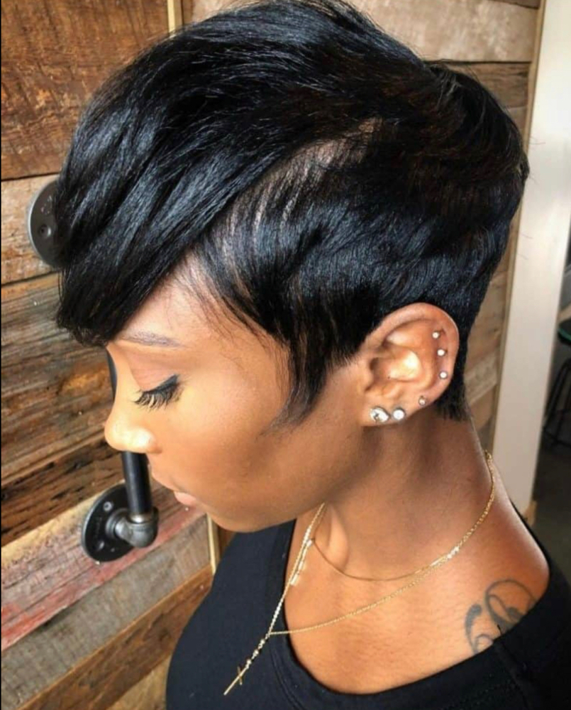 Shampoo Style Pixie Cut