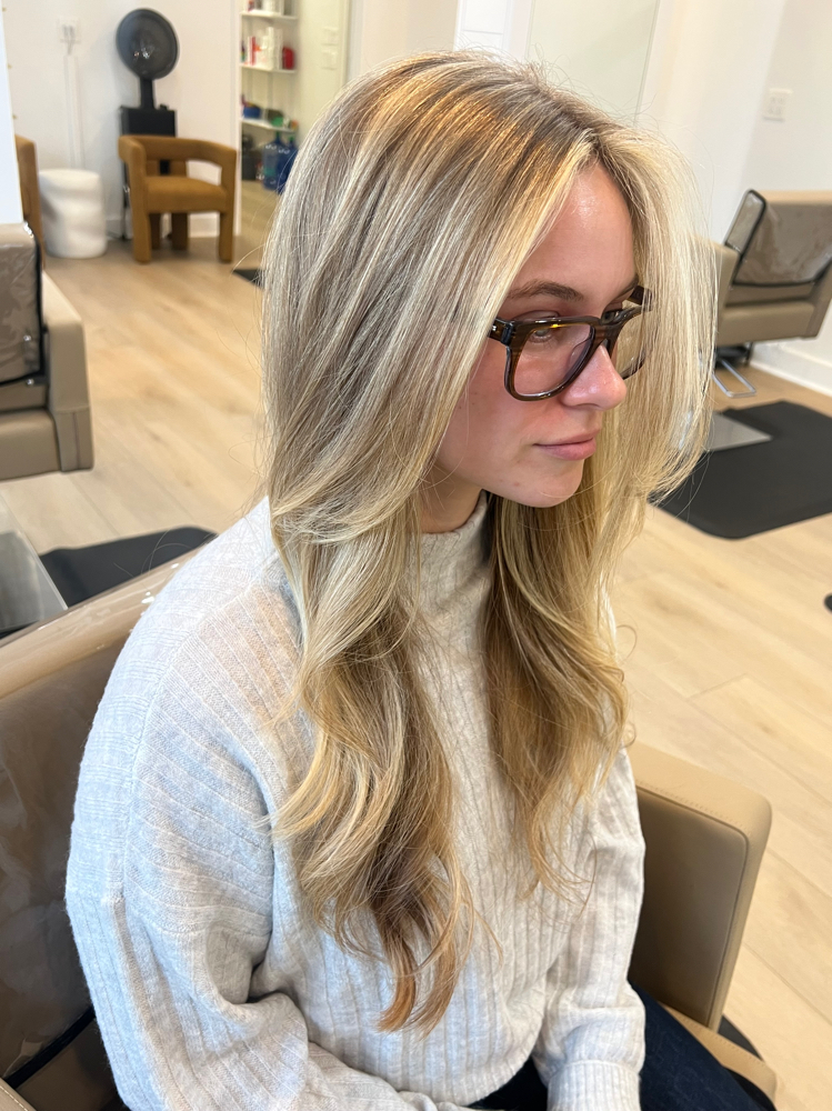 PARTIAL BLONDING +STYLE at MaeOnManeSalon in Alpharetta, GA